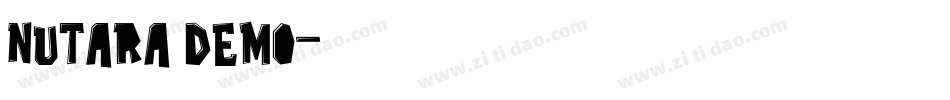 Nutara Demo字体转换